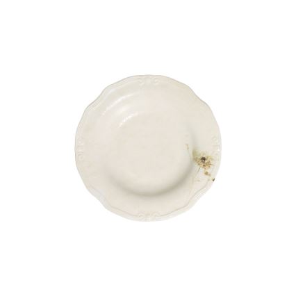 Spisesæt, 27 dele, cremefarvet porcelæn