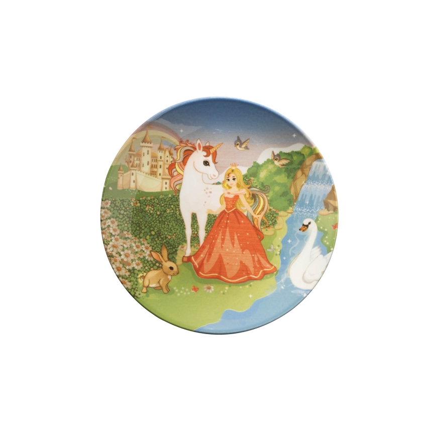 Spisesæt 3 stk. flerfarvet/fint stentøj