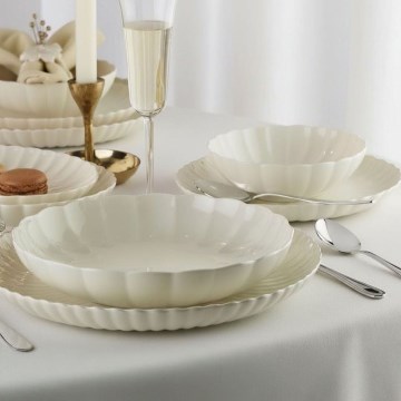 Spisesæt 52 dele hvid/porcelæn