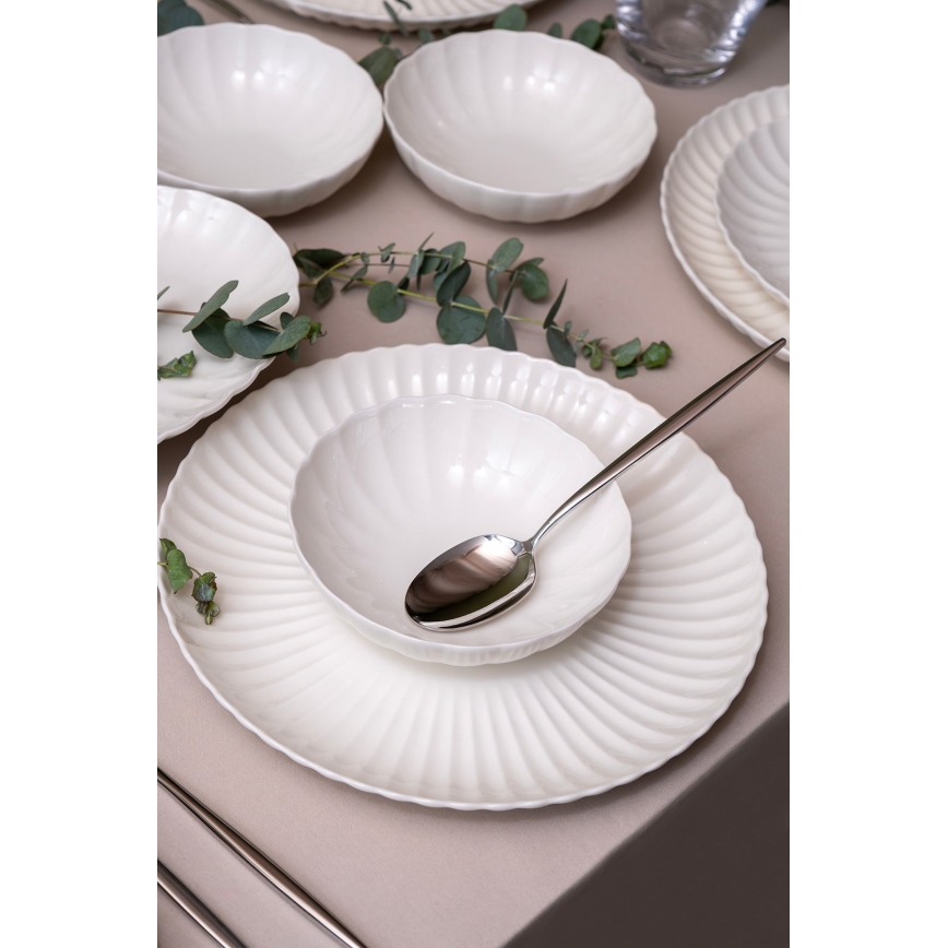 Spisesæt 52 dele hvid/porcelæn