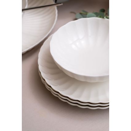 Spisesæt 52 dele hvid/porcelæn
