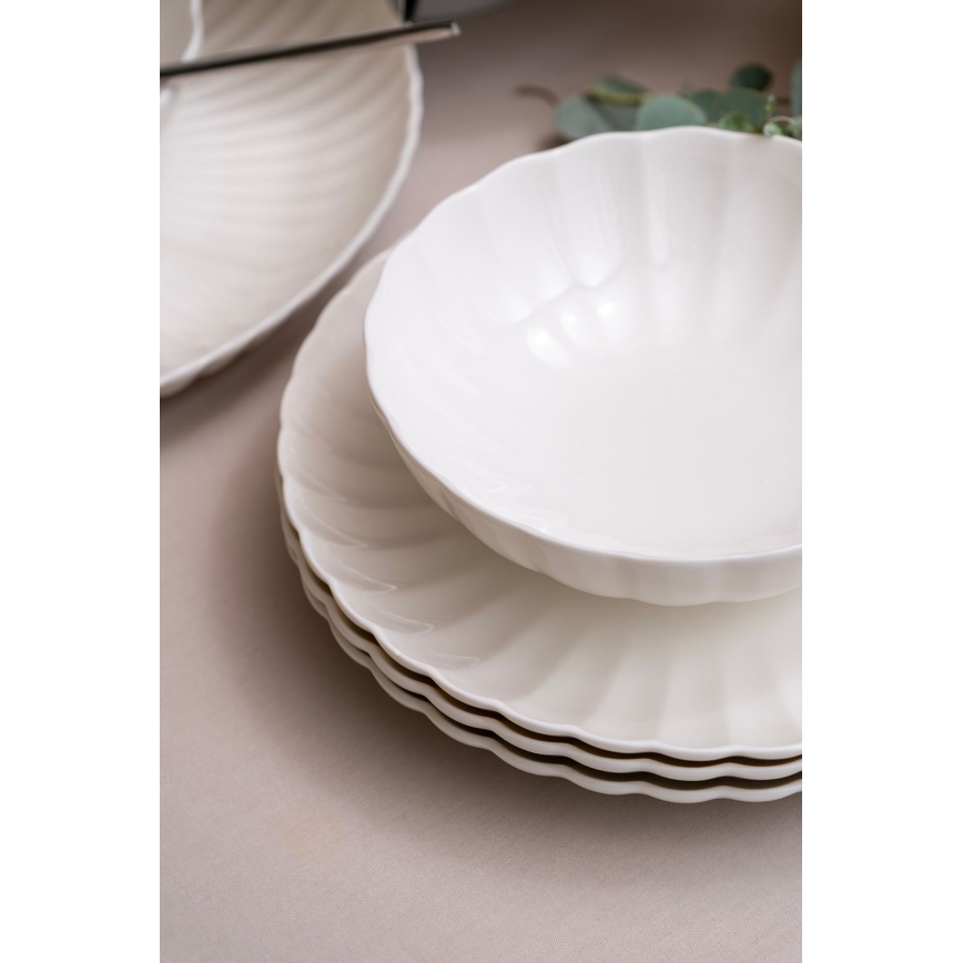 Spisesæt 52 dele hvid/porcelæn