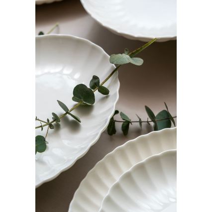 Spisesæt 52 dele hvid/porcelæn