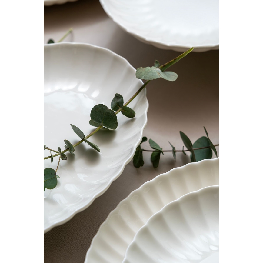 Spisesæt 52 dele hvid/porcelæn