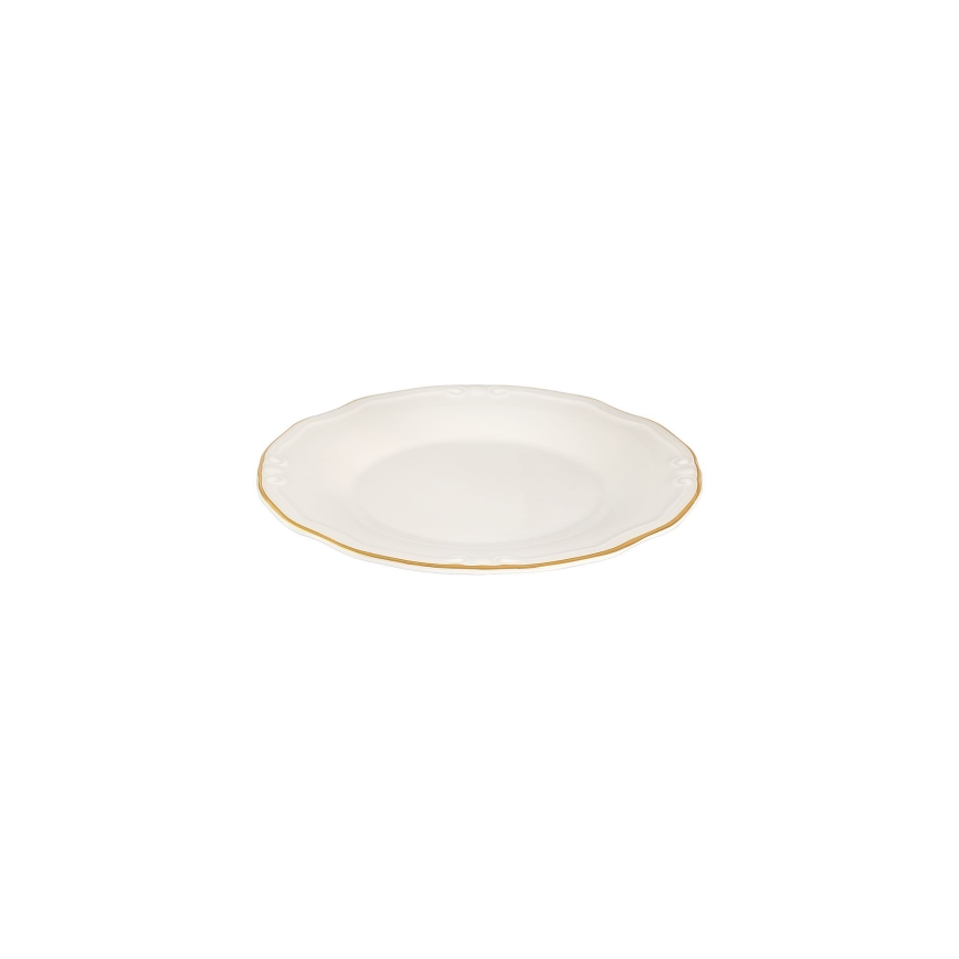 Spisesæt 53 dele hvid/guld/porcelæn