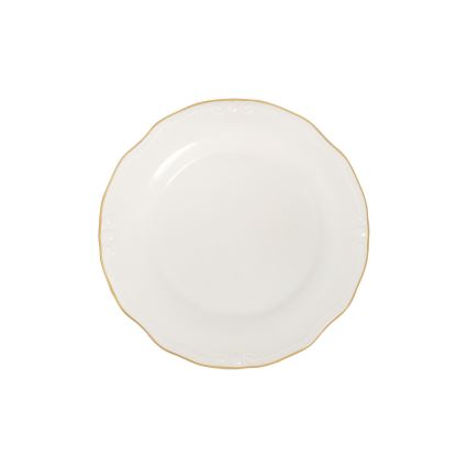 Spisesæt 53 dele hvid/guld/porcelæn