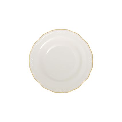 Spisesæt 53 dele hvid/guld/porcelæn