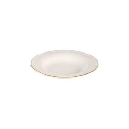 Spisesæt 53 dele hvid/guld/porcelæn