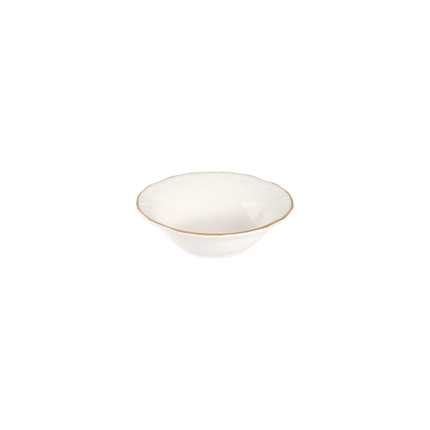 Spisesæt 53 dele hvid/guld/porcelæn