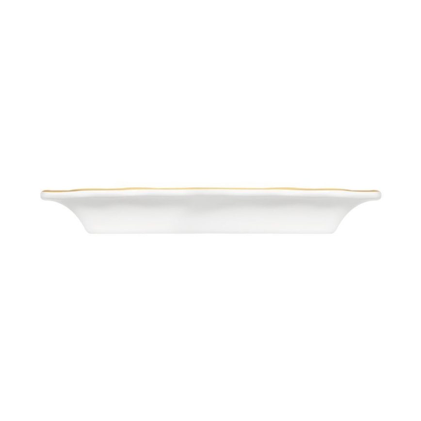 Spisesæt 53 dele hvid/guld/porcelæn