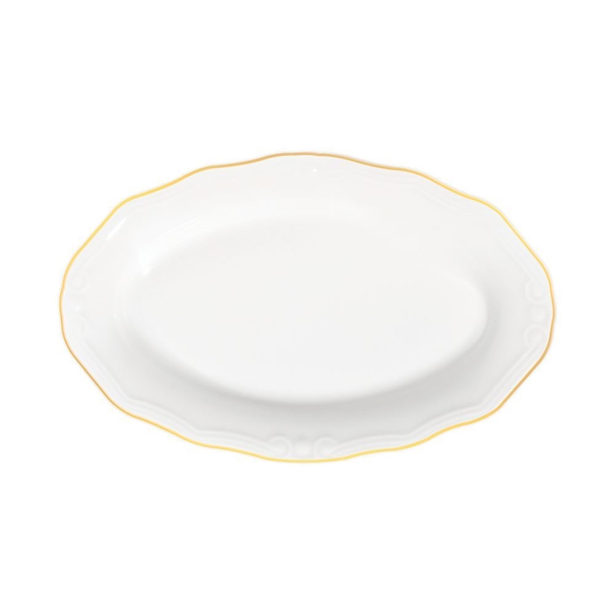 Spisesæt 53 dele hvid/guld/porcelæn