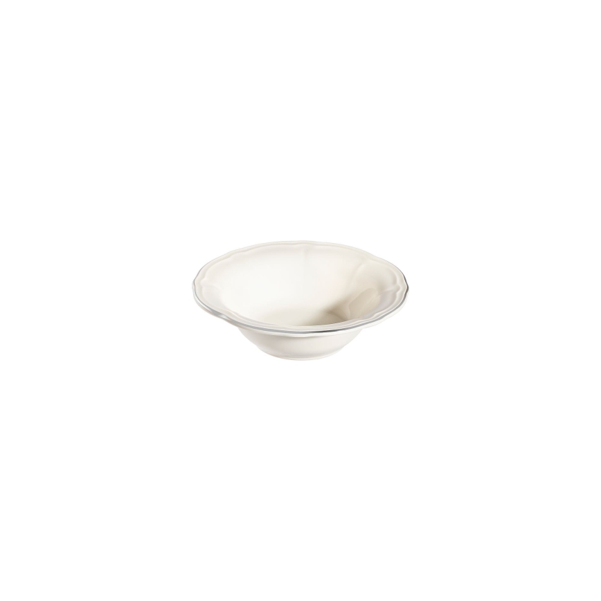 Spisesæt 53 dele hvid/sølv/porcelæn
