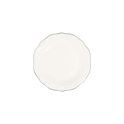 Spisesæt 53 dele hvid/sølv/porcelæn