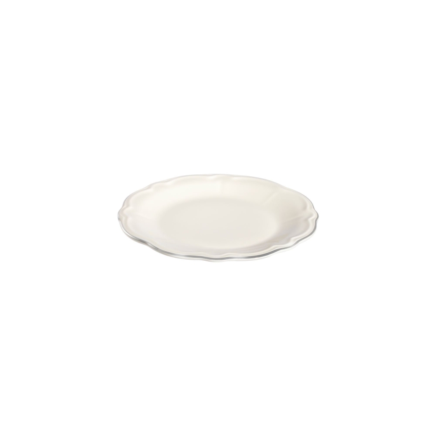 Spisesæt 53 dele hvid/sølv/porcelæn