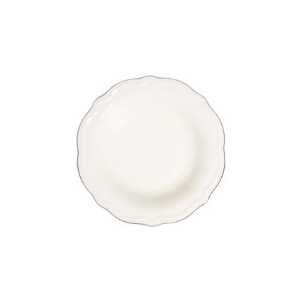 Spisesæt 53 dele hvid/sølv/porcelæn
