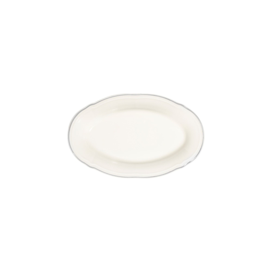 Spisesæt 53 dele hvid/sølv/porcelæn