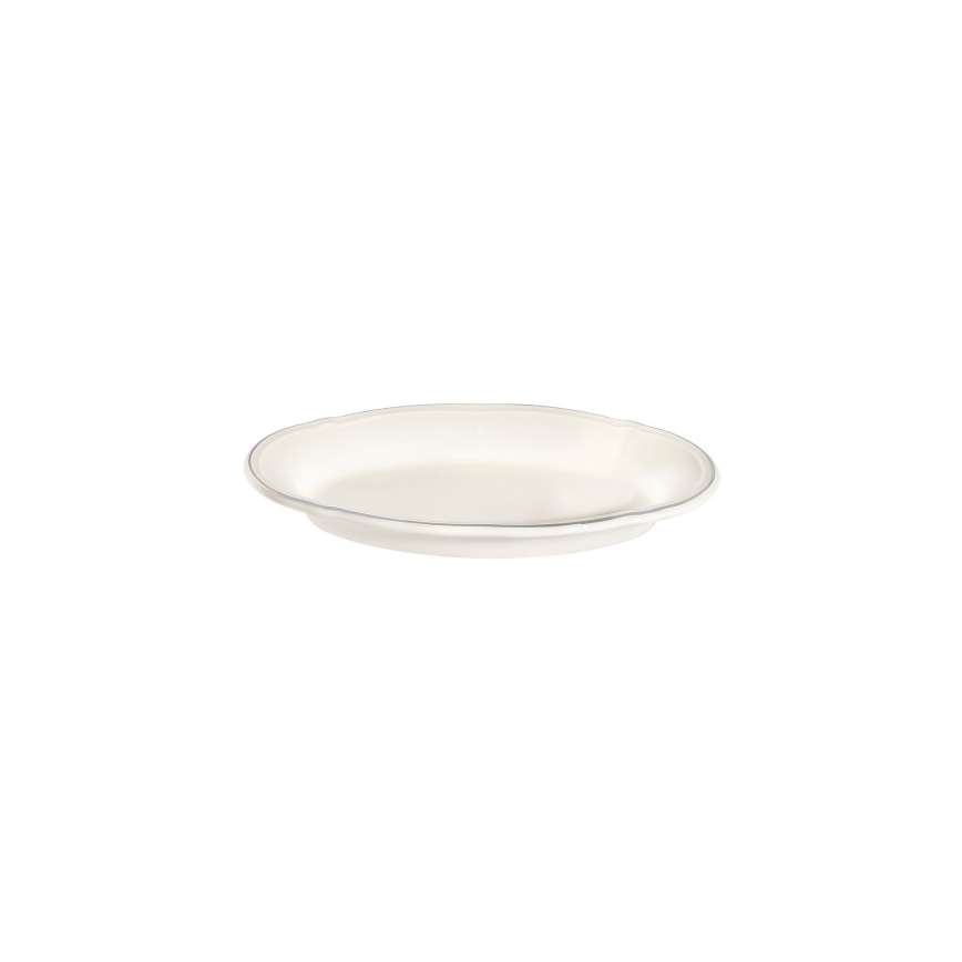 Spisesæt 53 dele hvid/sølv/porcelæn