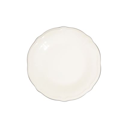 Spisesæt 53 dele hvid/sølv/porcelæn