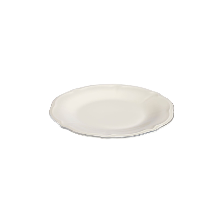 Spisesæt 53 dele hvid/sølv/porcelæn