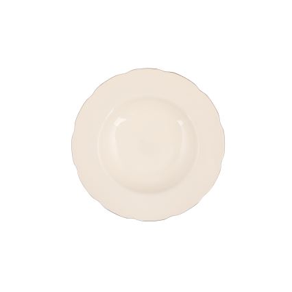 Spisesæt 83 dele hvid/kobber/porcelæn