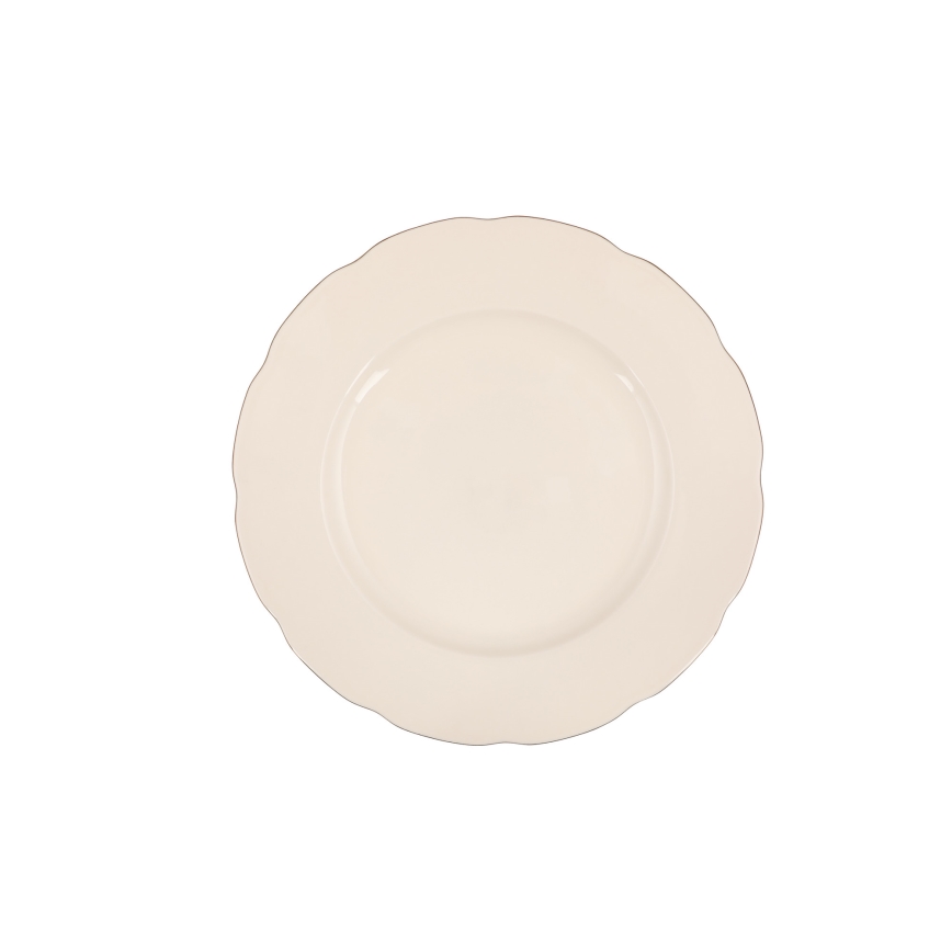Spisesæt 83 dele hvid/kobber/porcelæn