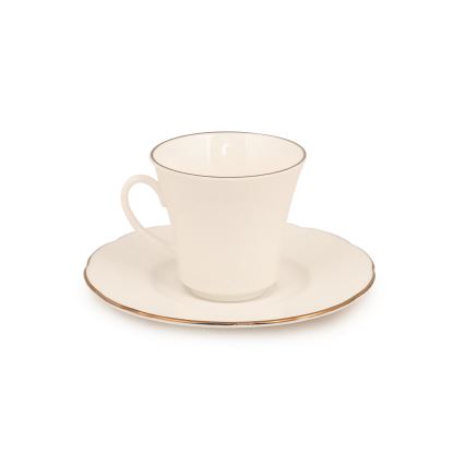 Spisesæt 83 dele hvid/kobber/porcelæn