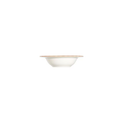 Spisesæt i porcelæn, 24 dele, hvid/orange