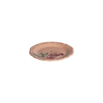 Spisesæt i porcelæn, 27 dele – rosa/hvid