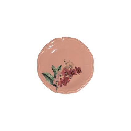 Spisesæt i porcelæn, 27 dele – rosa/hvid