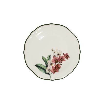 Spisesæt i porcelæn, 27 dele – rosa/hvid