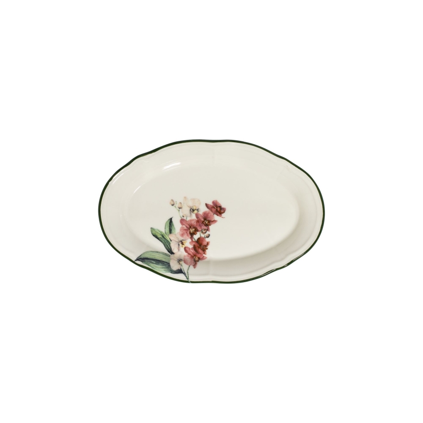 Spisesæt i porcelæn, 27 dele – rosa/hvid