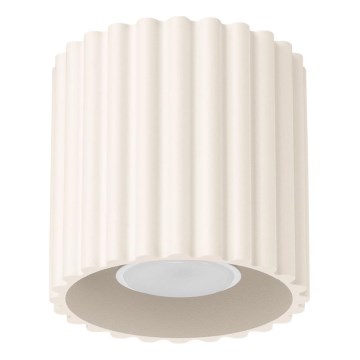 Spot AURA 1xGU10/10W/230V 10 cm cremefarvet