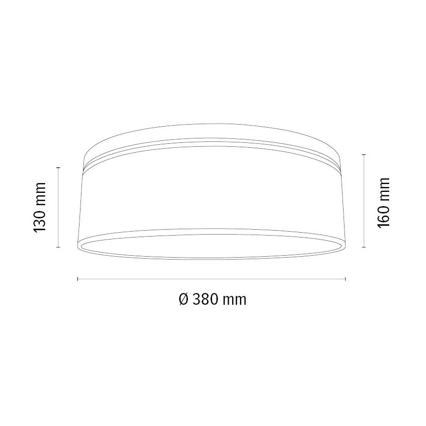 Loftlampe BOHO 2xE27/25W/230V diameter 38 cm eg – FSC certificeret