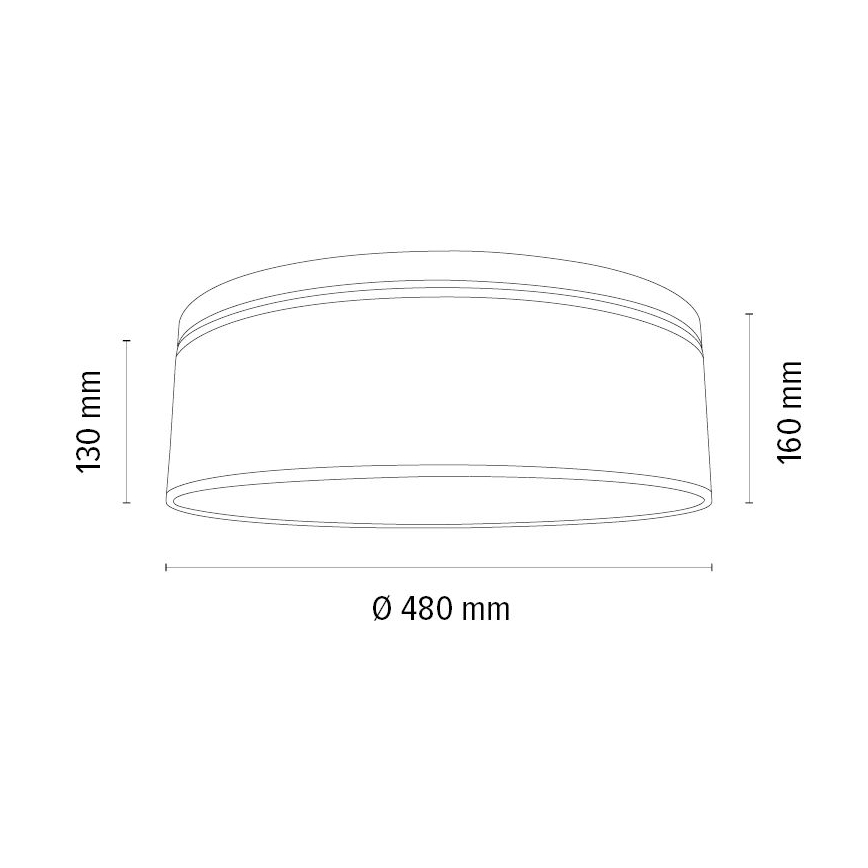 Loftlampe BOHO 3xE27/25W/230V diameter 48 cm eg – FSC certificeret