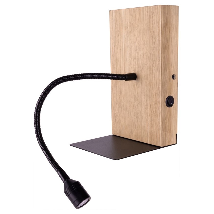 Væglampe LECTOR LED/2,5W/230V USB eg – FSC certificeret