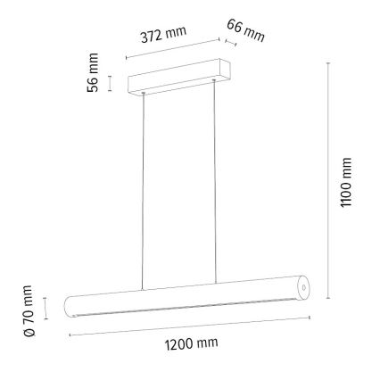 LED pendel dæmpbar CONOR LED/34,5W/230V eg – FSC certificeret