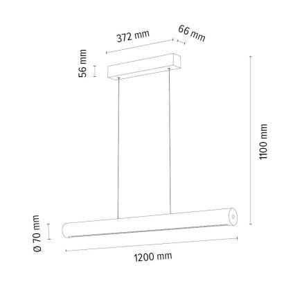 LED pendel dæmpbar CONOR LED/34,5W/230V eg – FSC certificeret