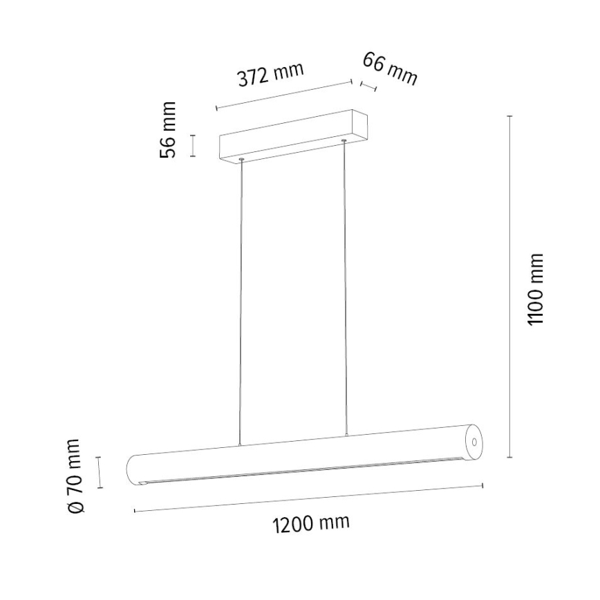 LED pendel dæmpbar CONOR LED/34,5W/230V eg – FSC certificeret