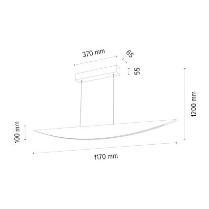 LED pendel dæmpbar DUBAI LED/14W/230V eg – FSC certificeret