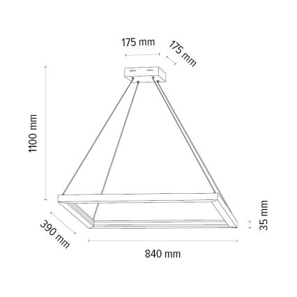 LED pendel dæmpbar LEGNO 2xLED/33W/230V eg – FSC certificeret