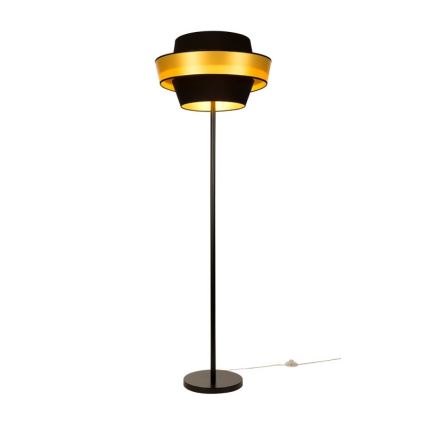 Gulvlampe PRETO GOLD 1xE27/60W/230V - FSC-certificeret