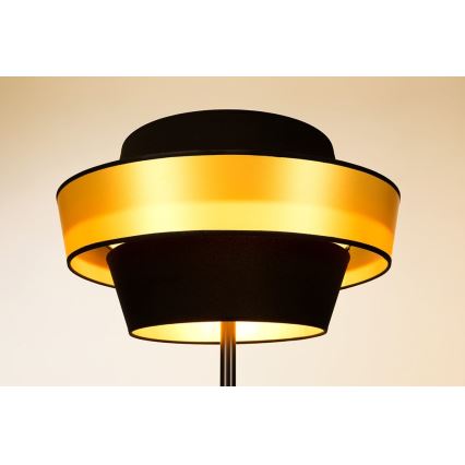 Gulvlampe PRETO GOLD 1xE27/60W/230V - FSC-certificeret