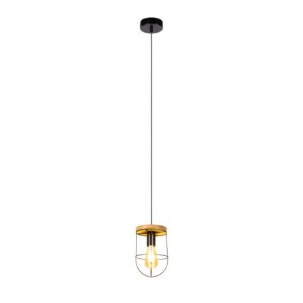 Pendel NETUNO 1xE27/60W/230V egetræ - FSC-certificeret