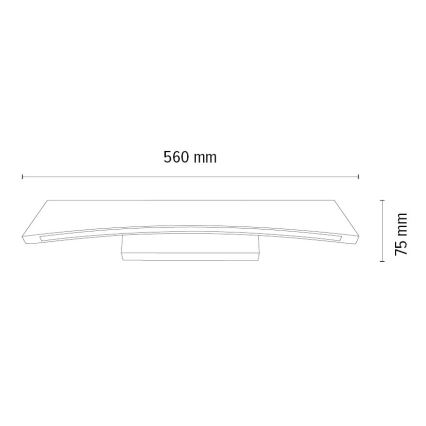 LED vægspot dæmpbar ZIAD LED/6,5W/230V eg – FSC certificeret