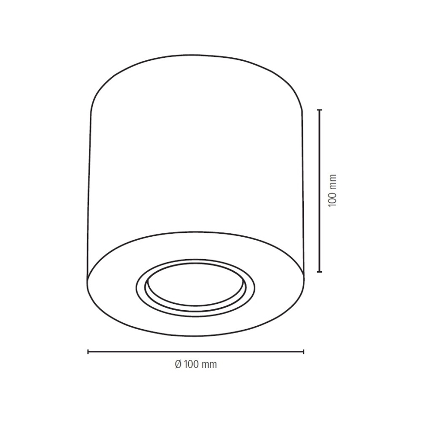 Loftlampe WOODDREAM 1xGU10/6W/230V - FSC-certificeret