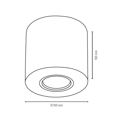 Loftlampe WOODDREAM 1xGU10/6W/230V bøg