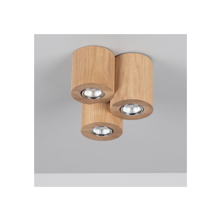 Loftlampe WOODDREAM 3xGU10/6W/230V - FSC-certificeret