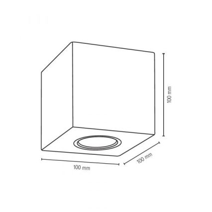 Loftlampe CONCRETEDREAM 1xGU10/6W/230V beton - FSC-certificeret