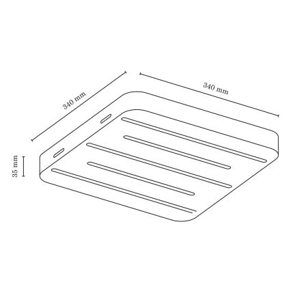 LED loftlampe NEELE 5xLED/3.9W/230V - FSC-certificeret