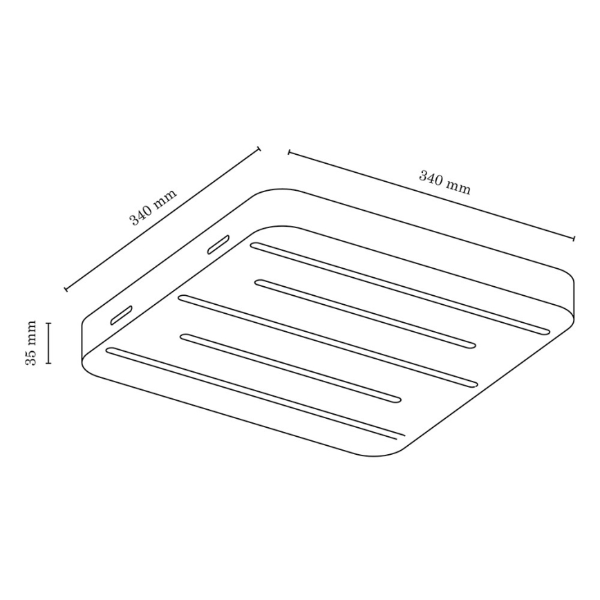 LED loftlampe NEELE LED/19,5W/230V eg